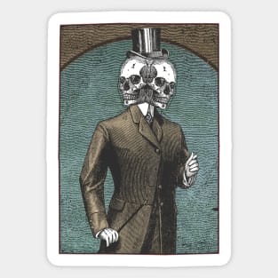 Skull Suit Sticker